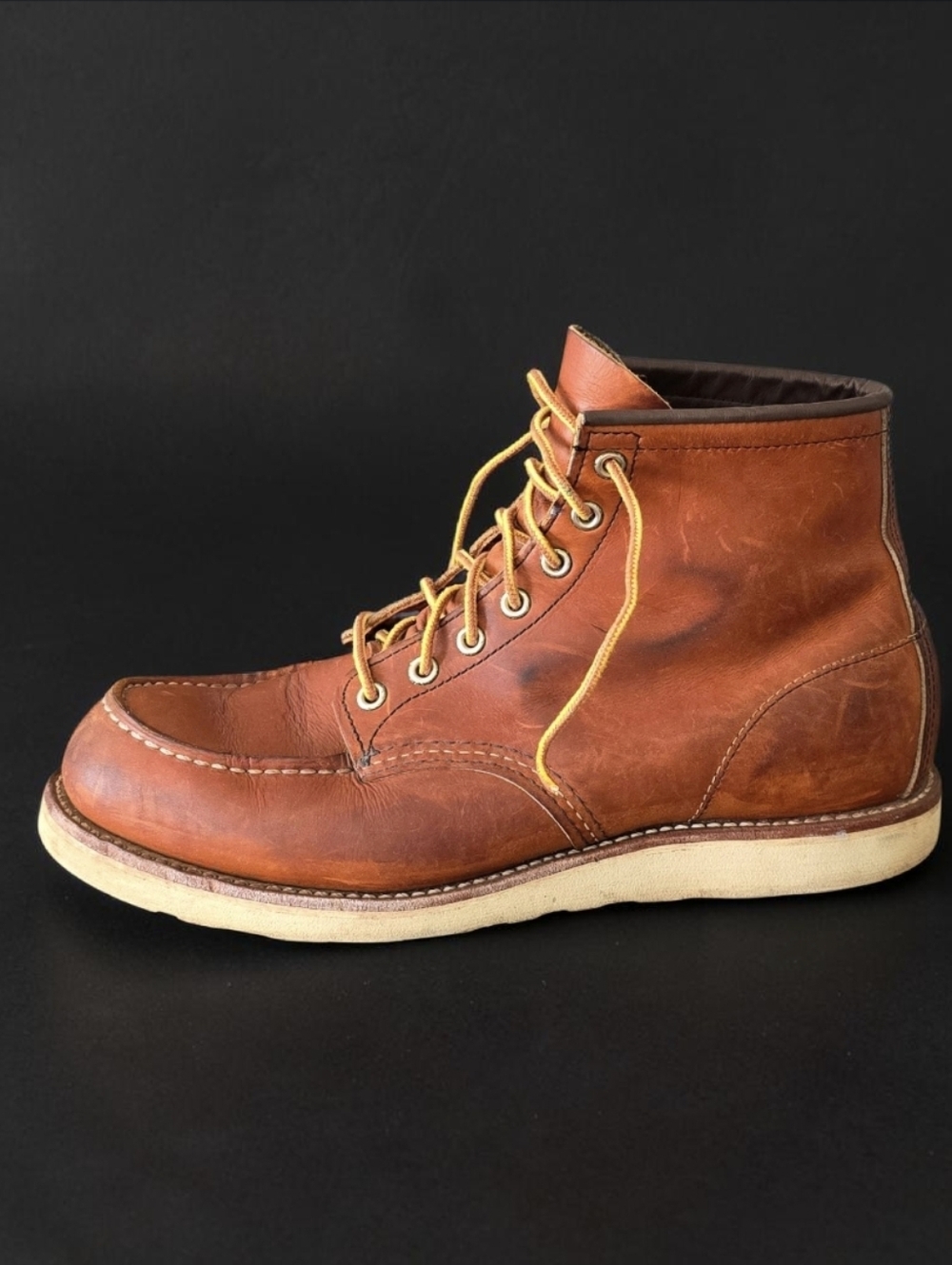 Red Wing 875 Classic Moc Toe Boots US 10D Oro Legacy Leather Made in USA